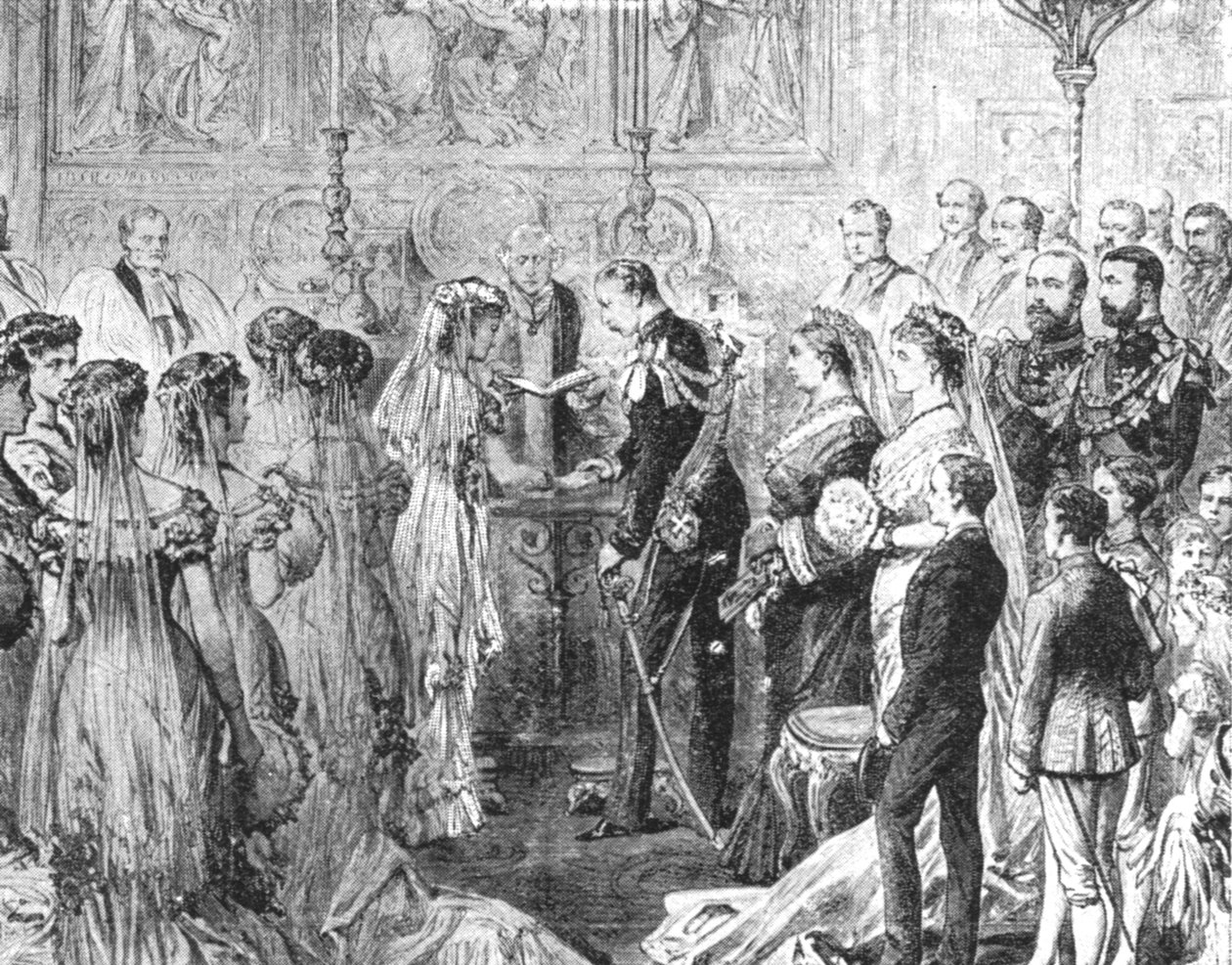 Hertigen av Connaughts äktenskap med prinsessan Louise Margareta av Preussen...1879, 1901. av Unbekannt