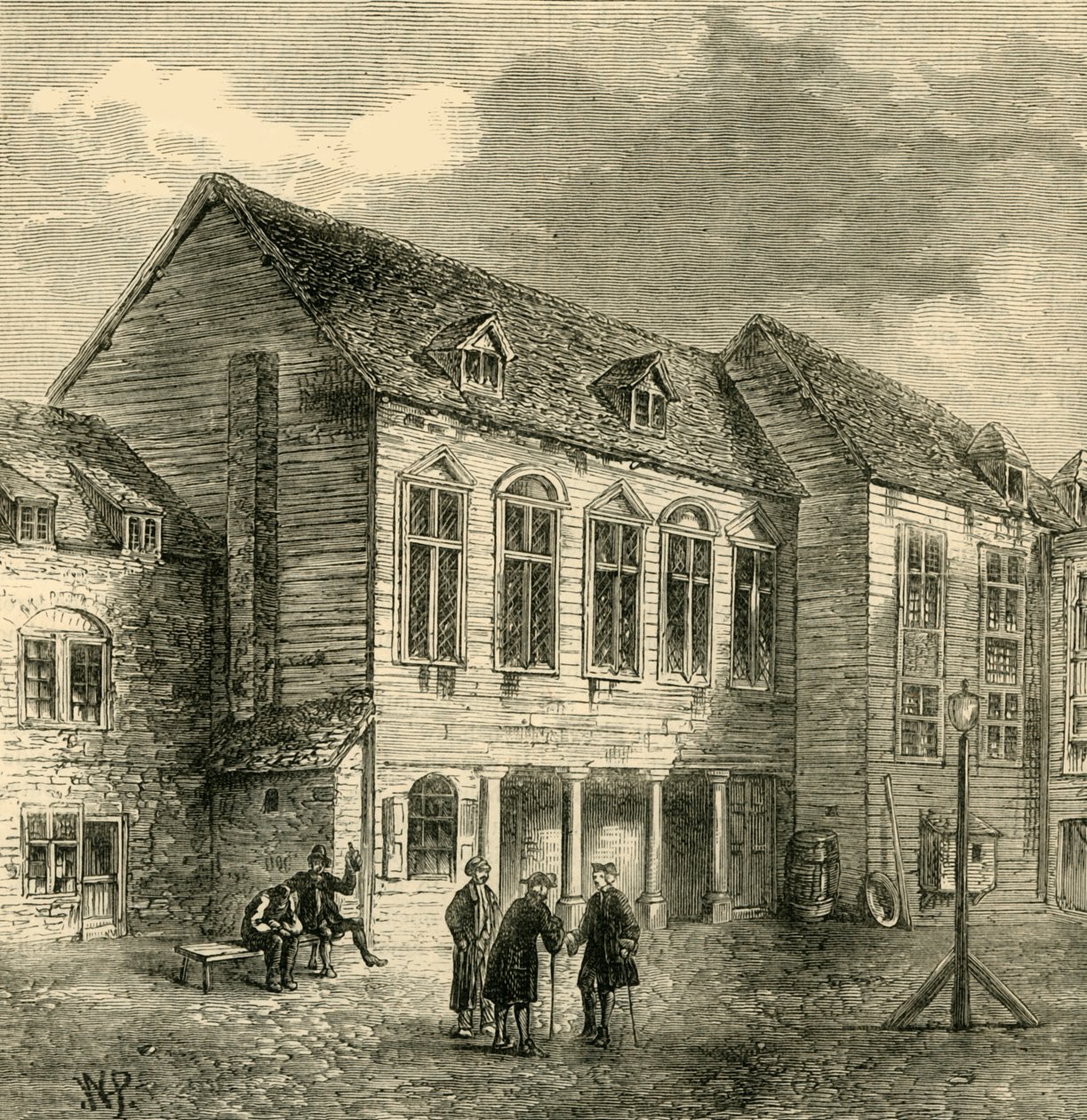 Marshalsea-fängelset, på 1700-talet, c1878. av Unbekannt