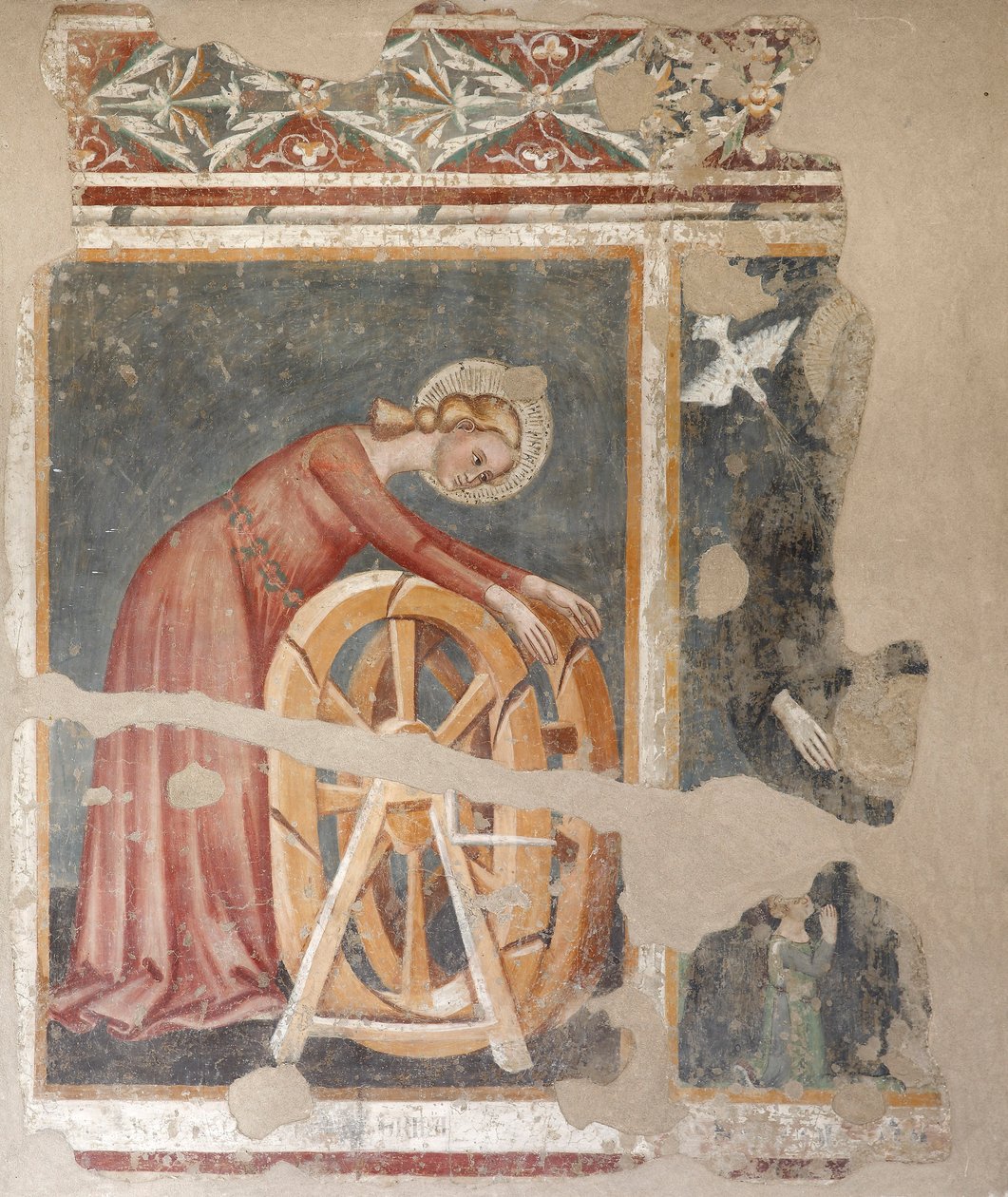 Sankta Katarinas martyrskap, 1300-talet. av Unbekannt
