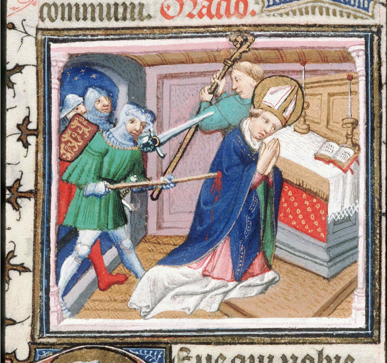 Sankt Thomas Beckets martyrskap, 1460-talet. av Unbekannt