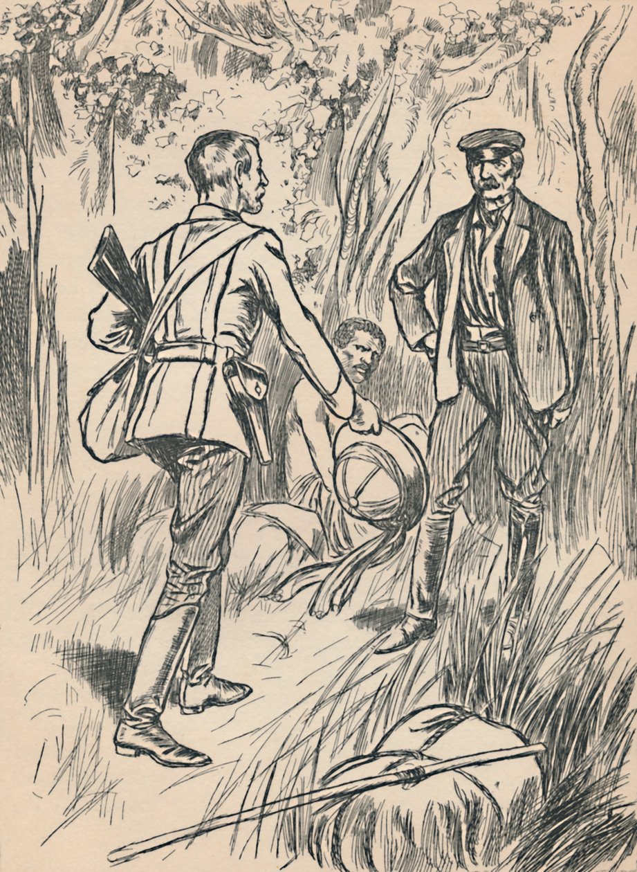 Mötet mellan Stanley och Livingstone, c1907 av Unbekannt