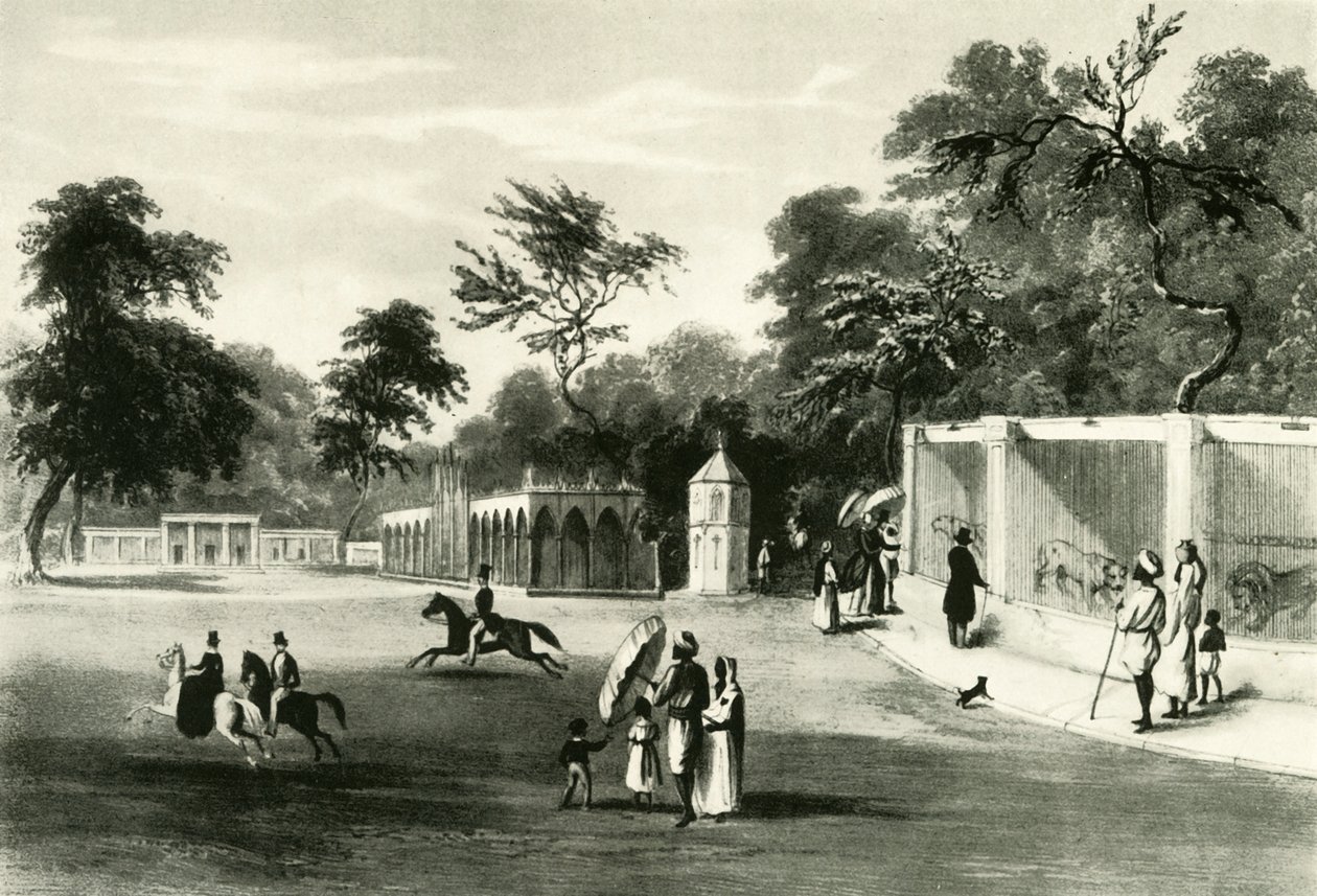 Menageriet i Barrackpore Park, 1820, 1925. av Unbekannt