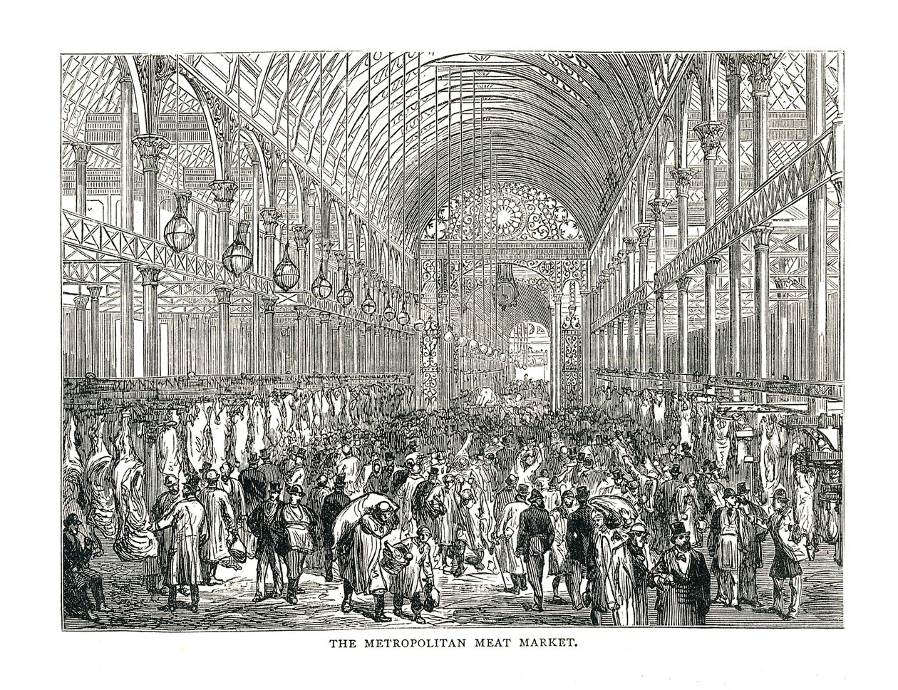 Metropolitan Meat Market, 1878 av Unbekannt