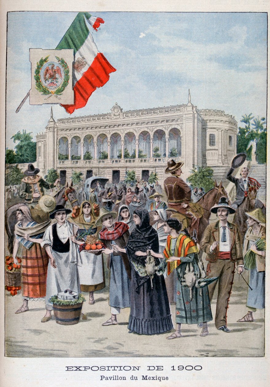 Den mexikanska paviljongen vid världsutställningen 1900, Paris, 1900 av Unbekannt