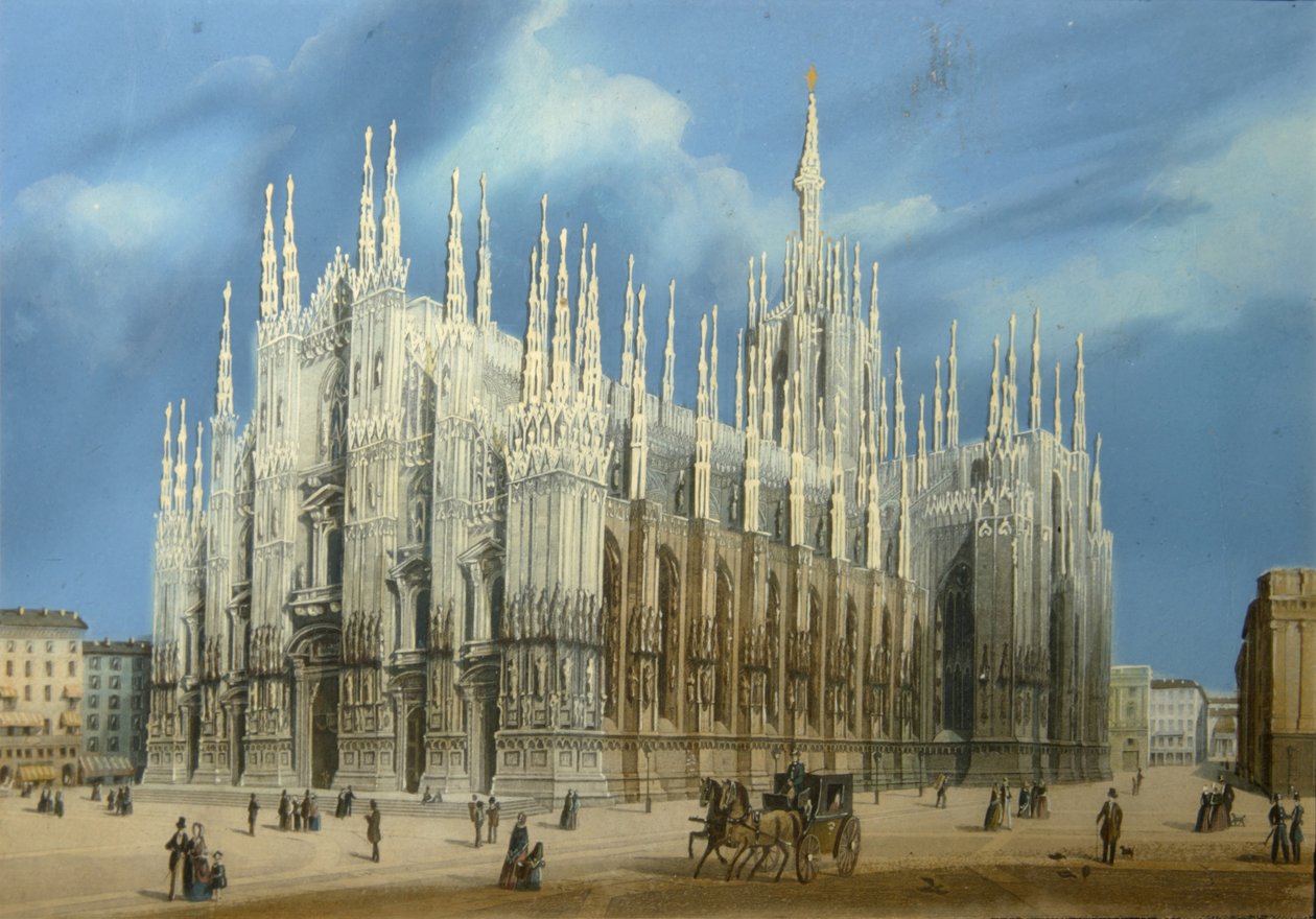 Milanos katedral, 1860-talet av Unbekannt