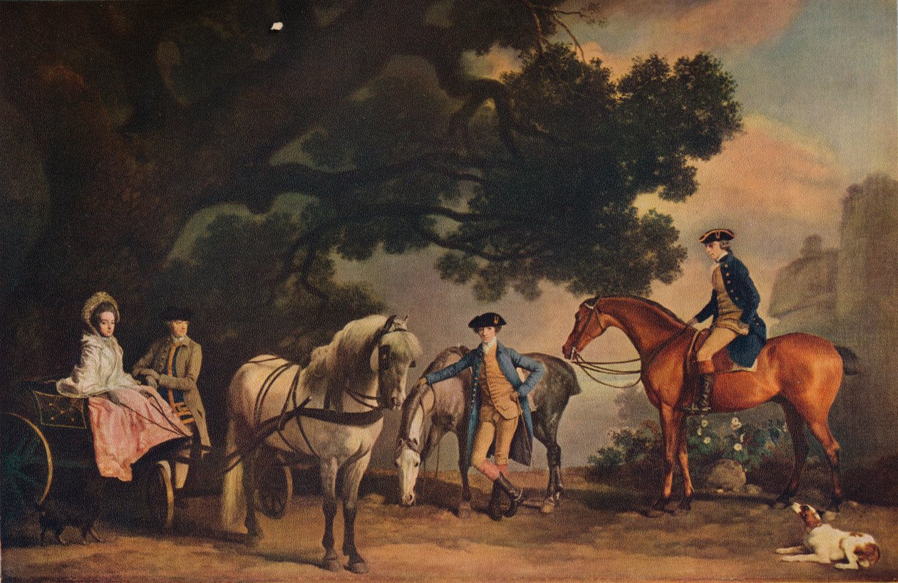 Familjerna Milbanke och Melbourne, c1796, 1929 av Unbekannt