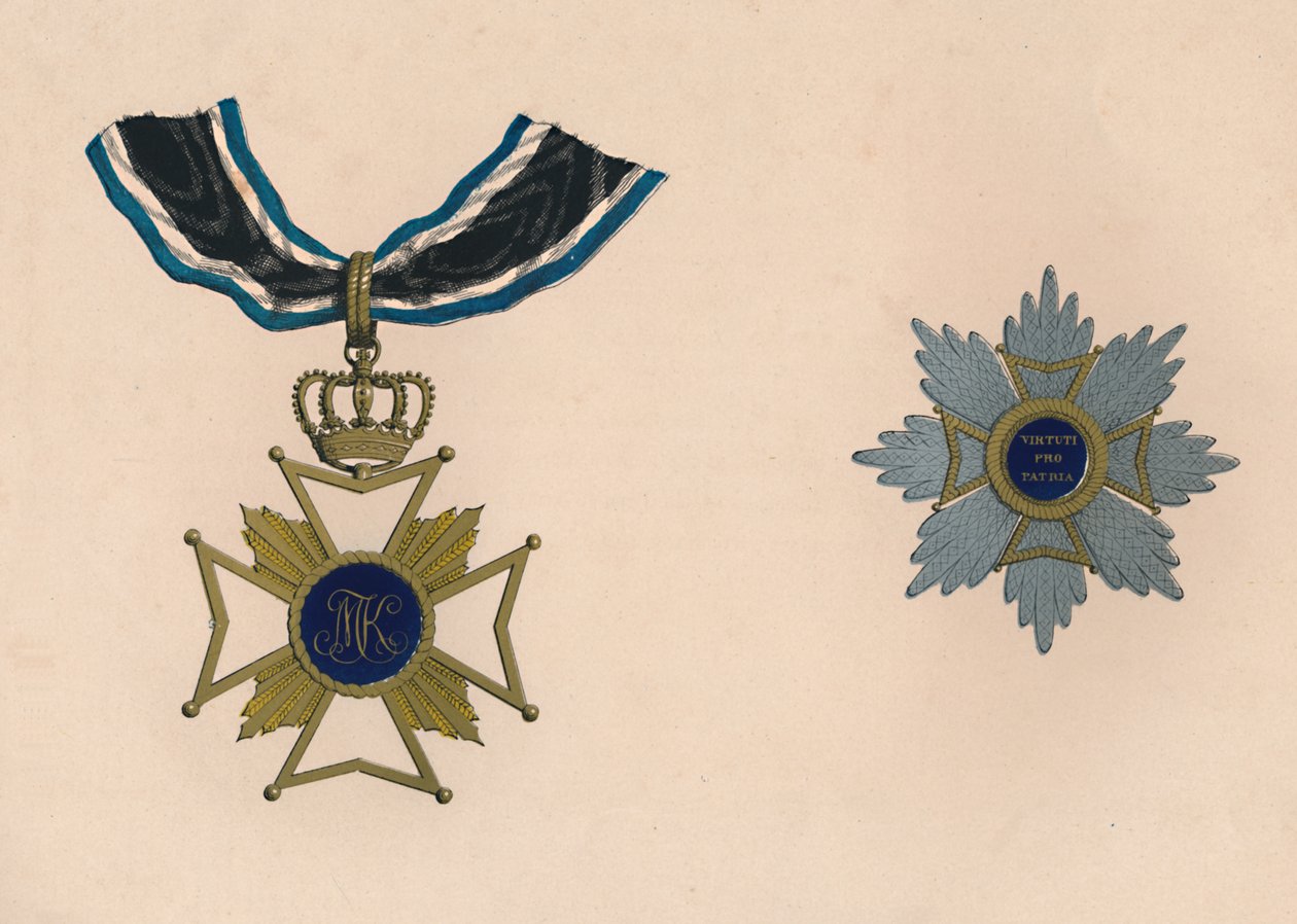The Military Order of Max Joseph, c1800-talet av Unbekannt