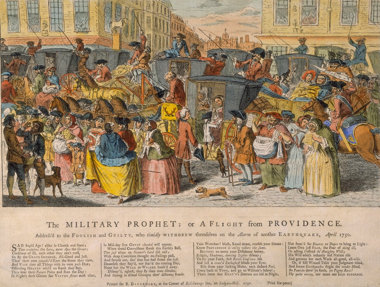 "The Military Prophet: or A Flight from Providence", 1750 av Unbekannt