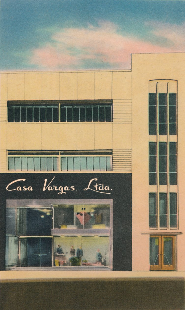 Det moderna varuhuset Casa Vargas Ltda., Barranquilla, c1940-talet av Unbekannt