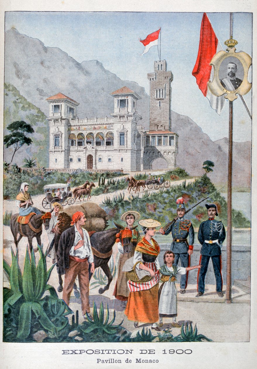 Monaco-paviljongen vid världsutställningen 1900, Paris, 1900 av Unbekannt