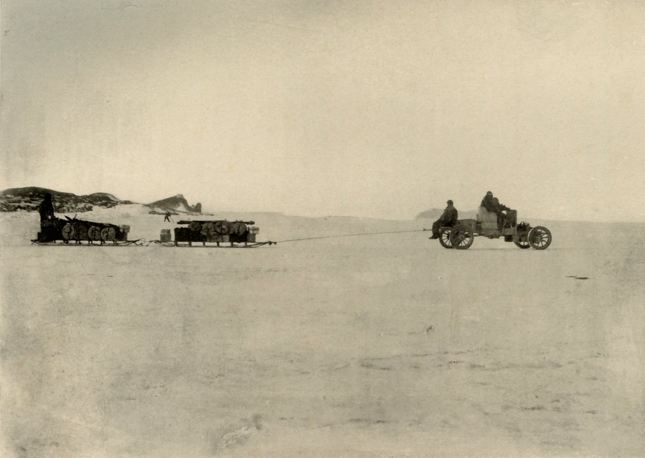The Motor Hauling Stores for a Depå, 1909 av Unbekannt
