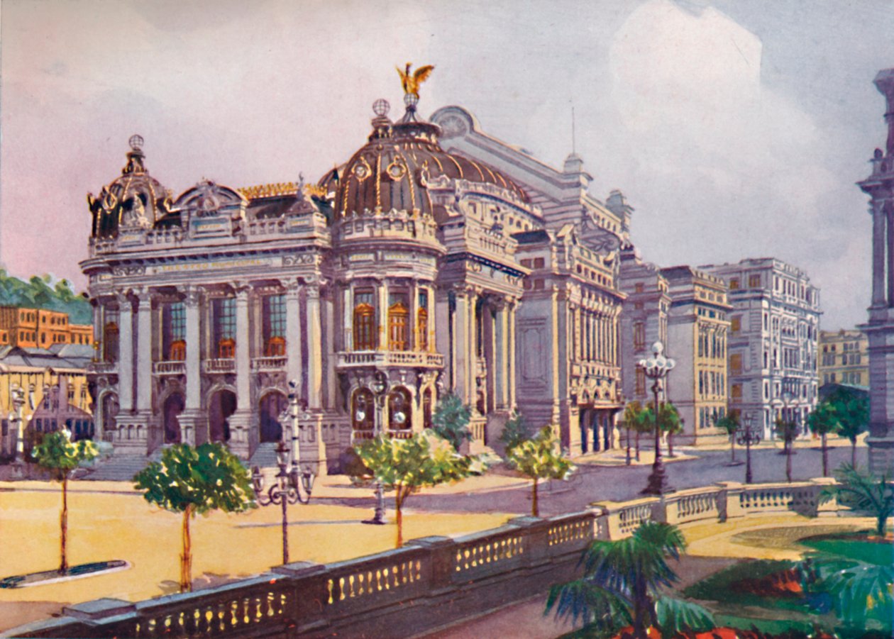 Stadsteatern, Avenida Rio Branco, 1914 av Unbekannt