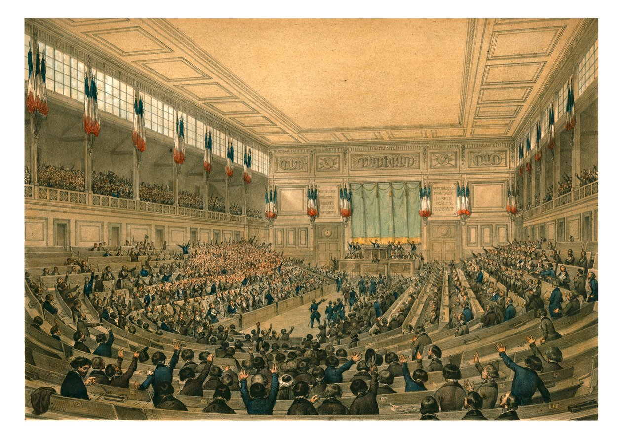 Den nationella konstituerande församlingen Franska andra republiken, maj 1848. av Unbekannt