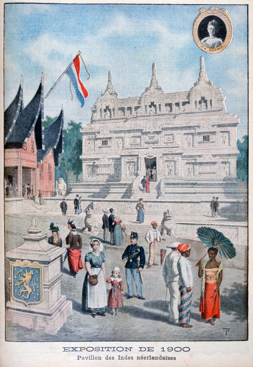 Nederländska Indies paviljongen vid världsutställningen 1900, Paris, 1900 av Unbekannt