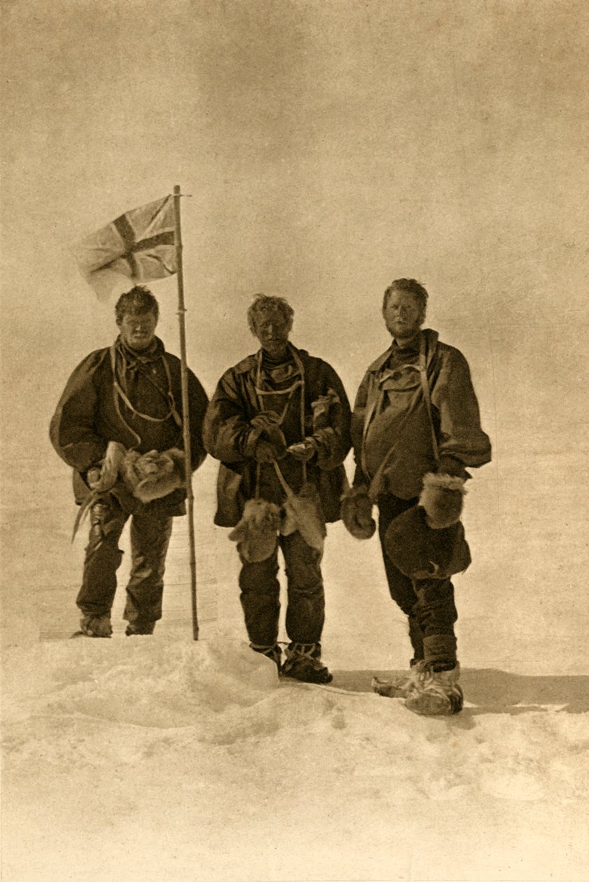 Nordpartiet vid den magnetiska sydpolen, 17 januari 1909 av Unbekannt