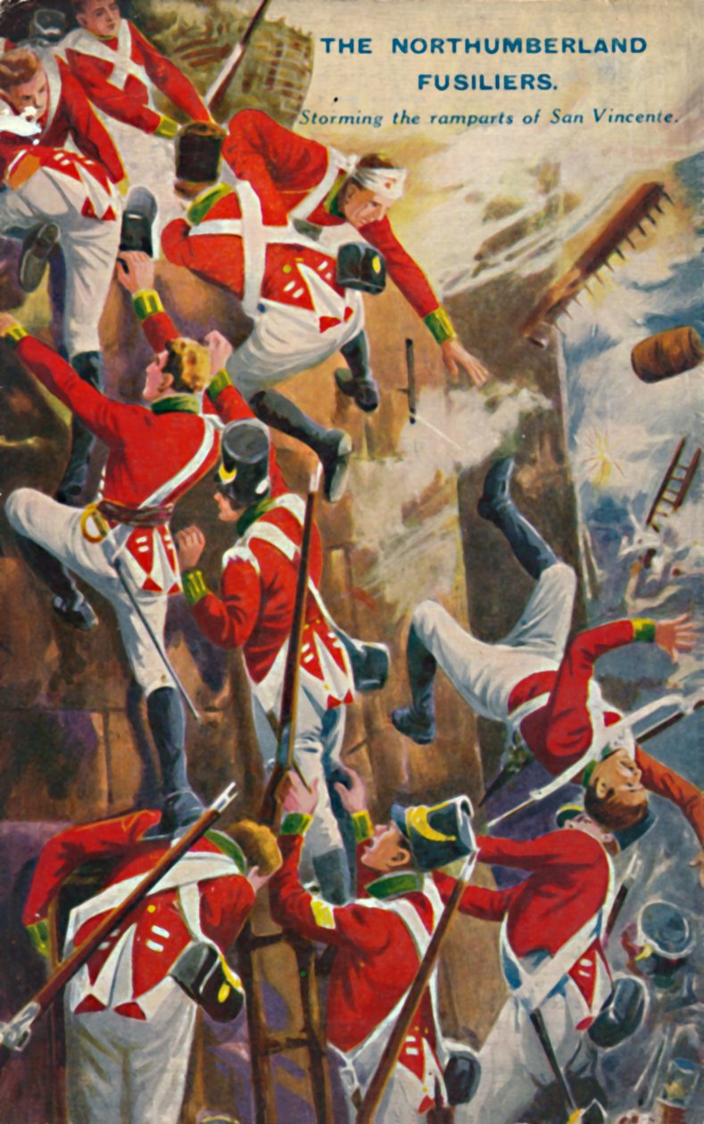 Northumberland Fusiliers. Stormning av San Vincentes vallar, 1812, 1939. av Unbekannt