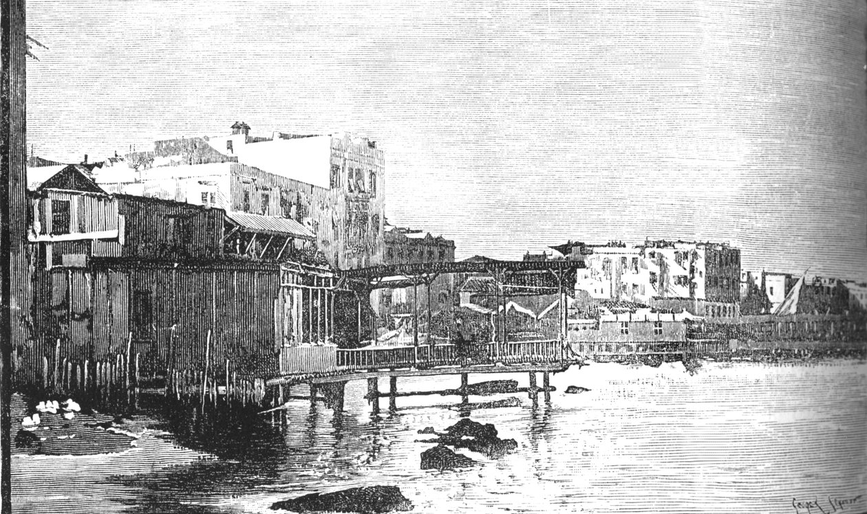 Den gamla hamnen, Alexandria, c1882 av Unbekannt