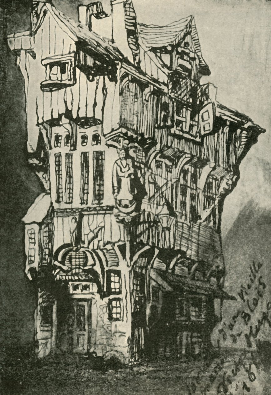 Det gamla huset i Blois, 1800-talet, 1902 av Unbekannt