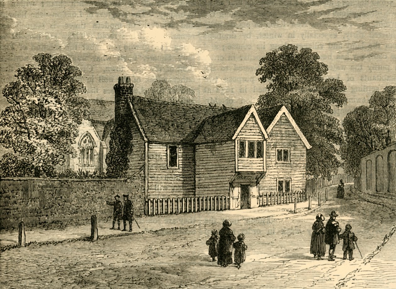 The Old Rectory, Stoke Newington, 1858, c1876. av Unbekannt