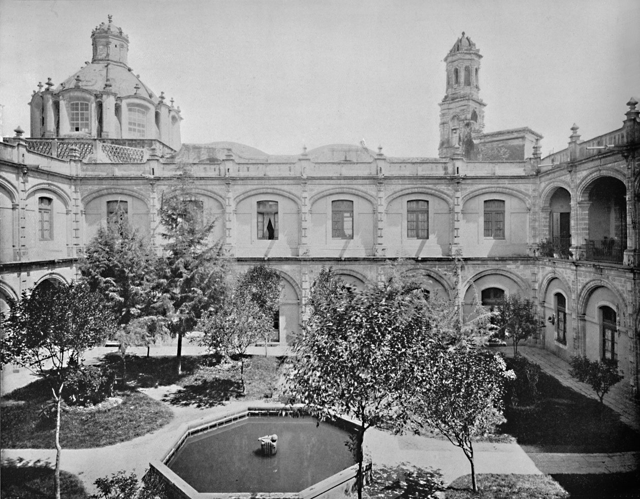 Det gamla San Hipolito-klostret, Mexikos stad, c1897. av Unbekannt