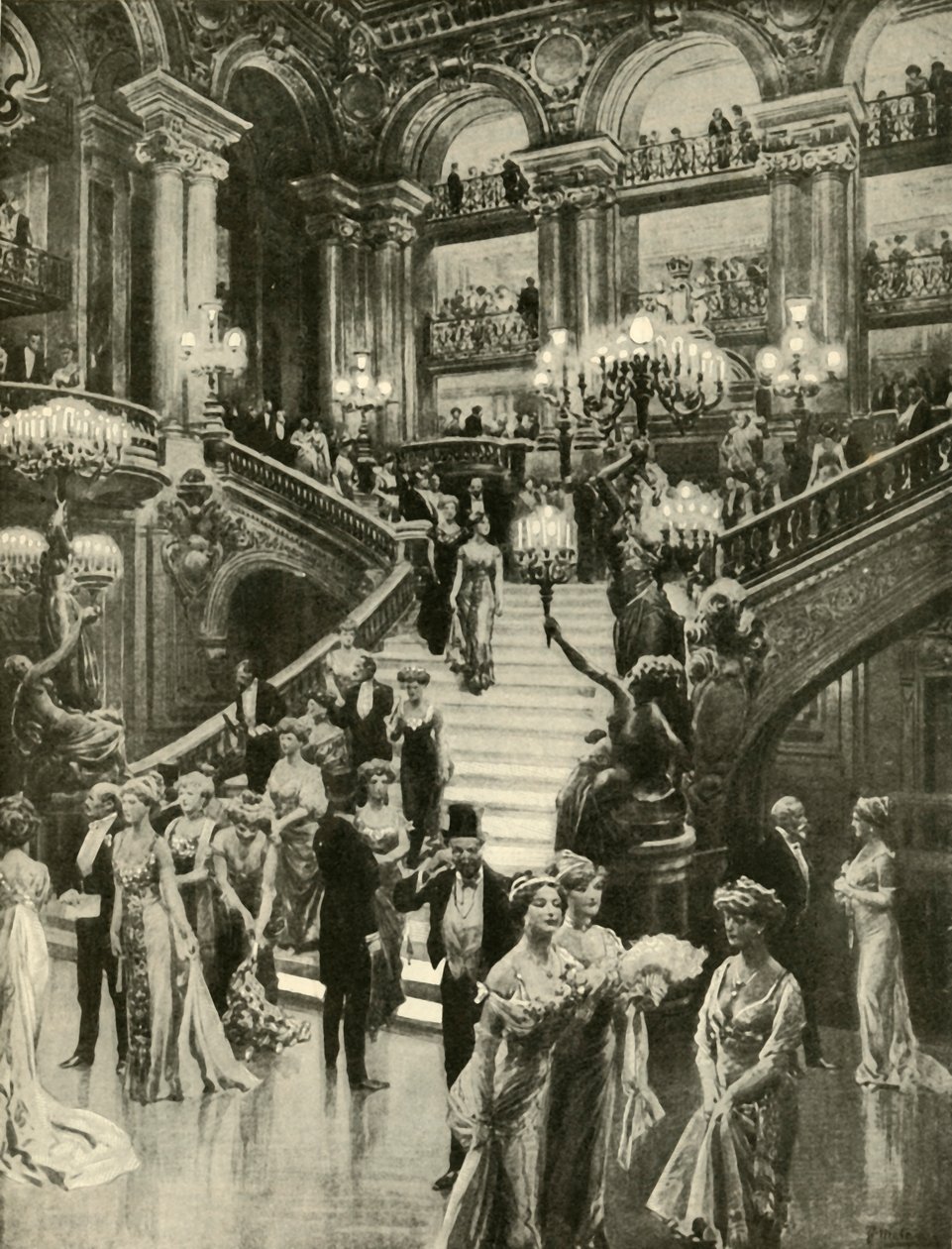 Operan i Paris, 1910. av Unbekannt