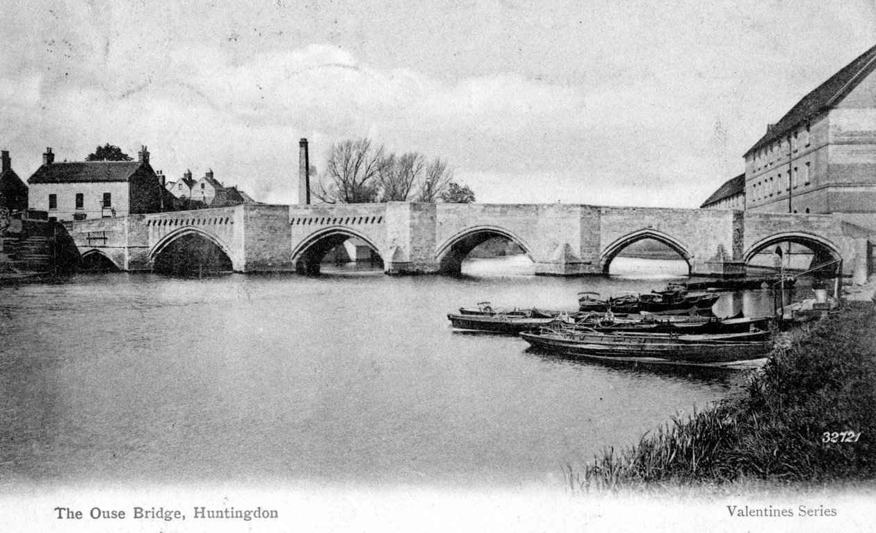 Ouse Bridge, Huntingdon, Cambridgeshire, 1905 av Unbekannt