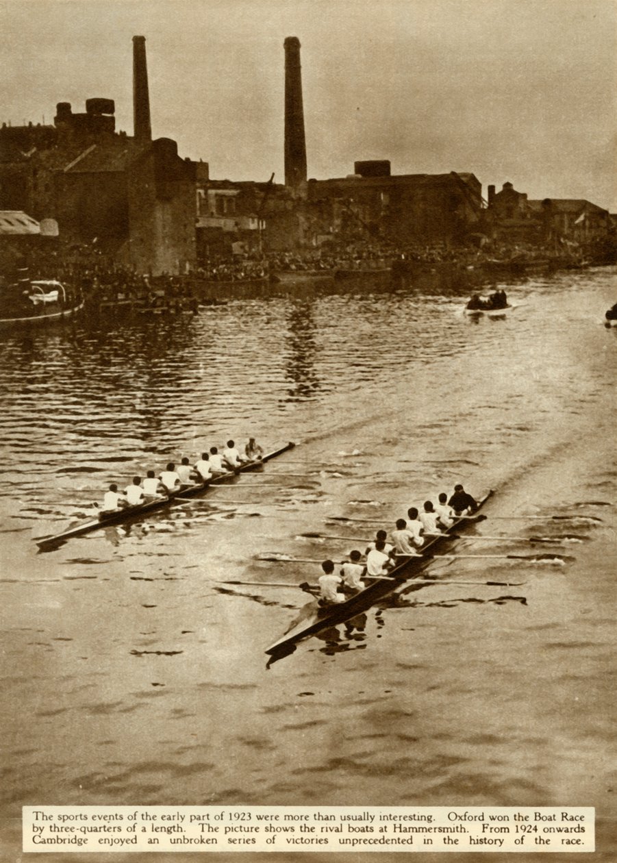 Oxford and Cambridge Boat Race, London, 1923, 1935. av Unbekannt