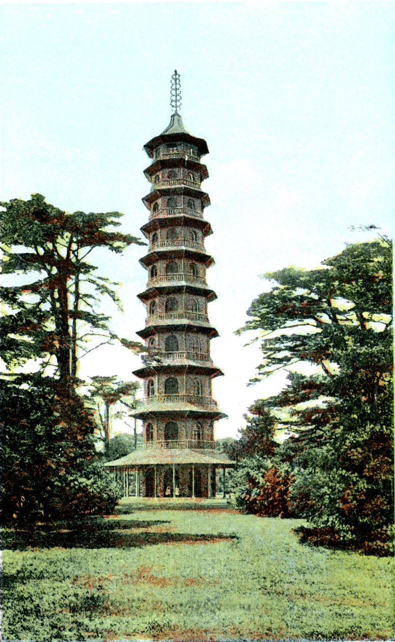 Pagoden, Kew Gardens, Richmond upon Thames, London, 1900-talet av Unbekannt