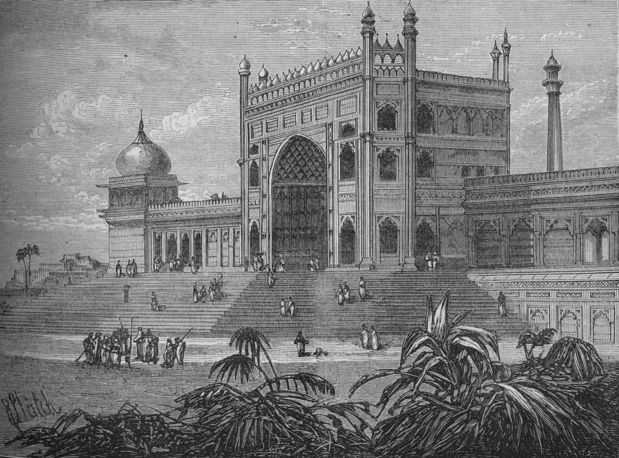 Palatset i Delhi, c1880 av Unbekannt