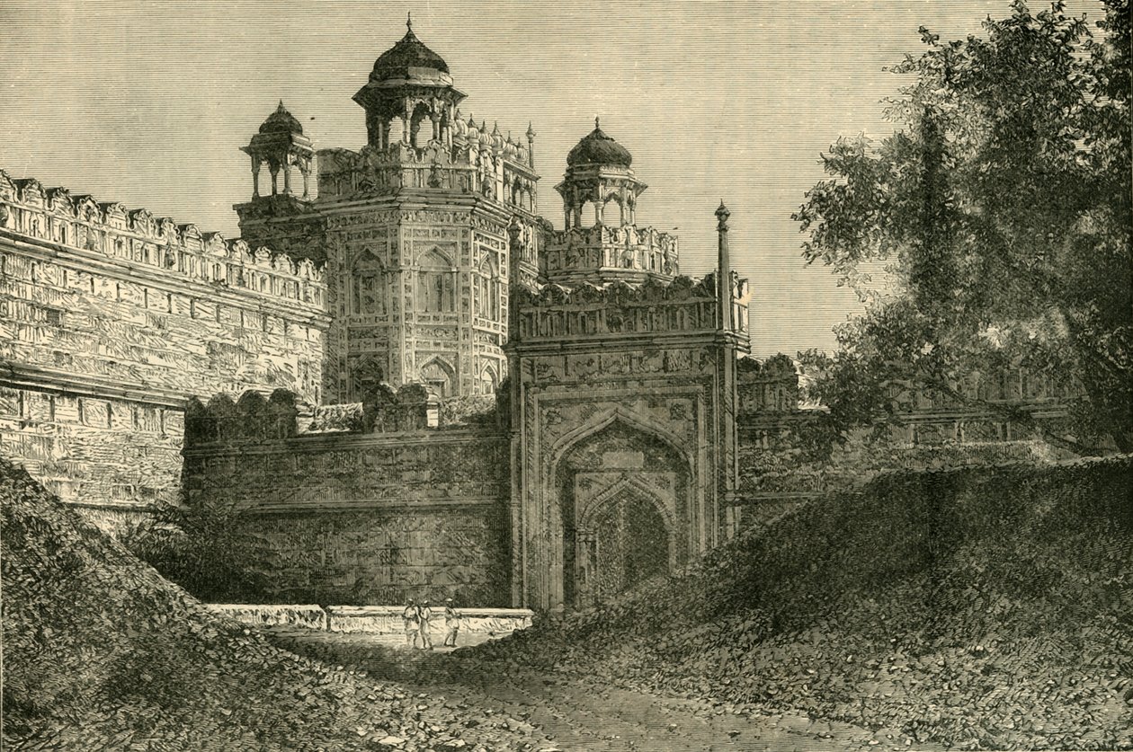 Mogulkejsarnas palats, Delhi, 1890. av Unbekannt