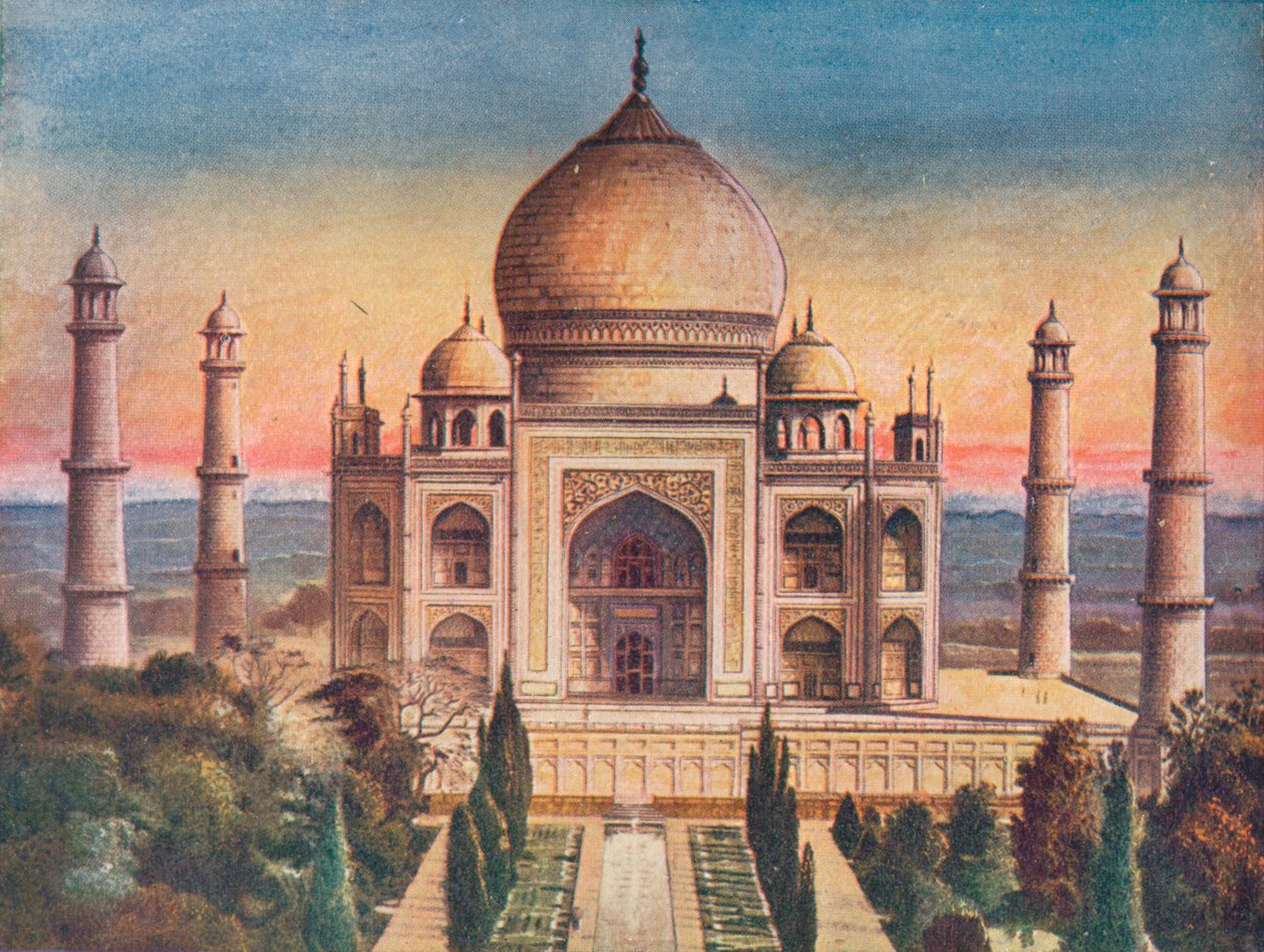 The Peerless Gem of Mohammerdan Architecture: Taj Mahal i Agra, 1908. av Unbekannt