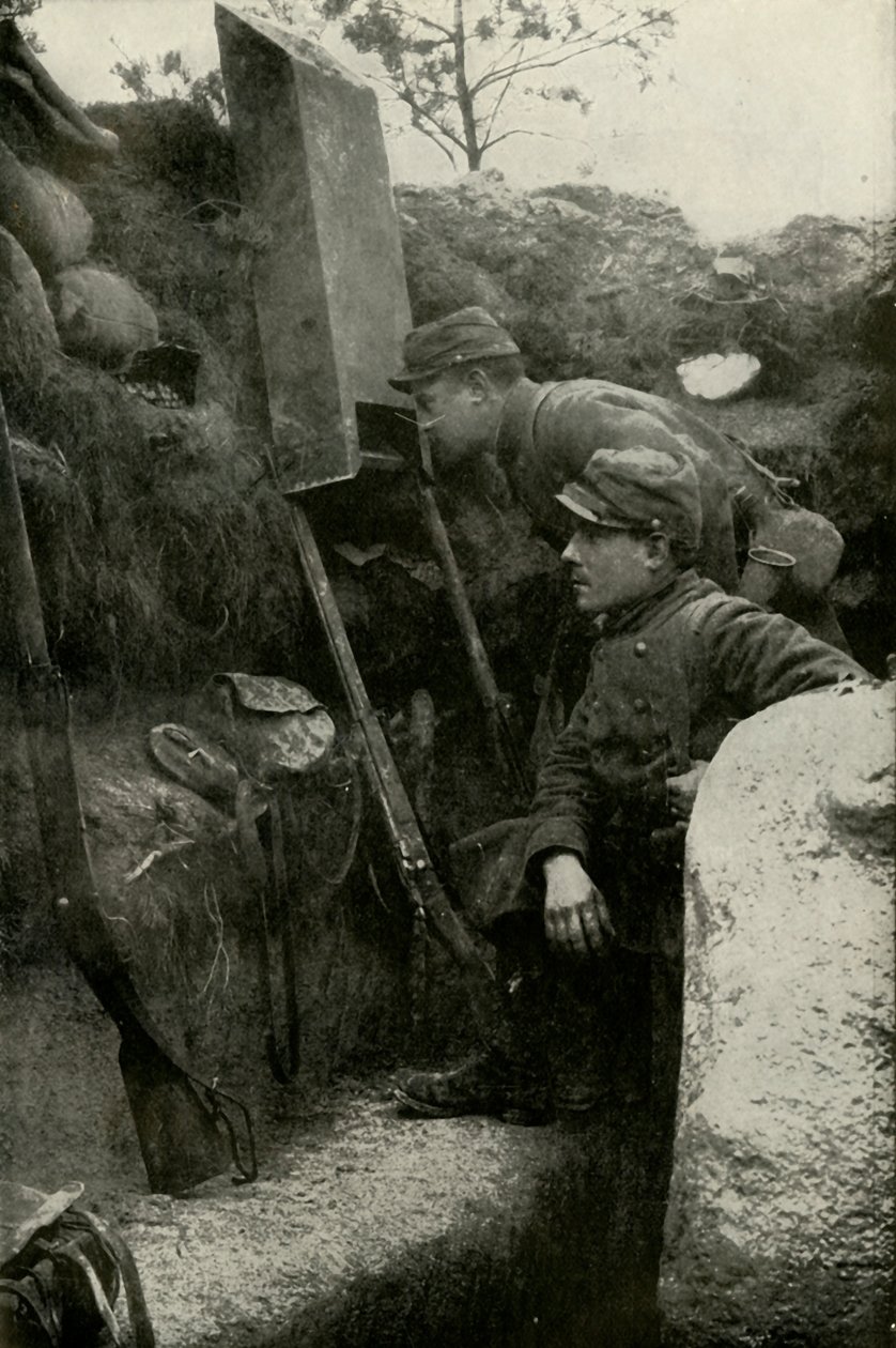Periskopet i skyttegravarna, 1919. av Unbekannt