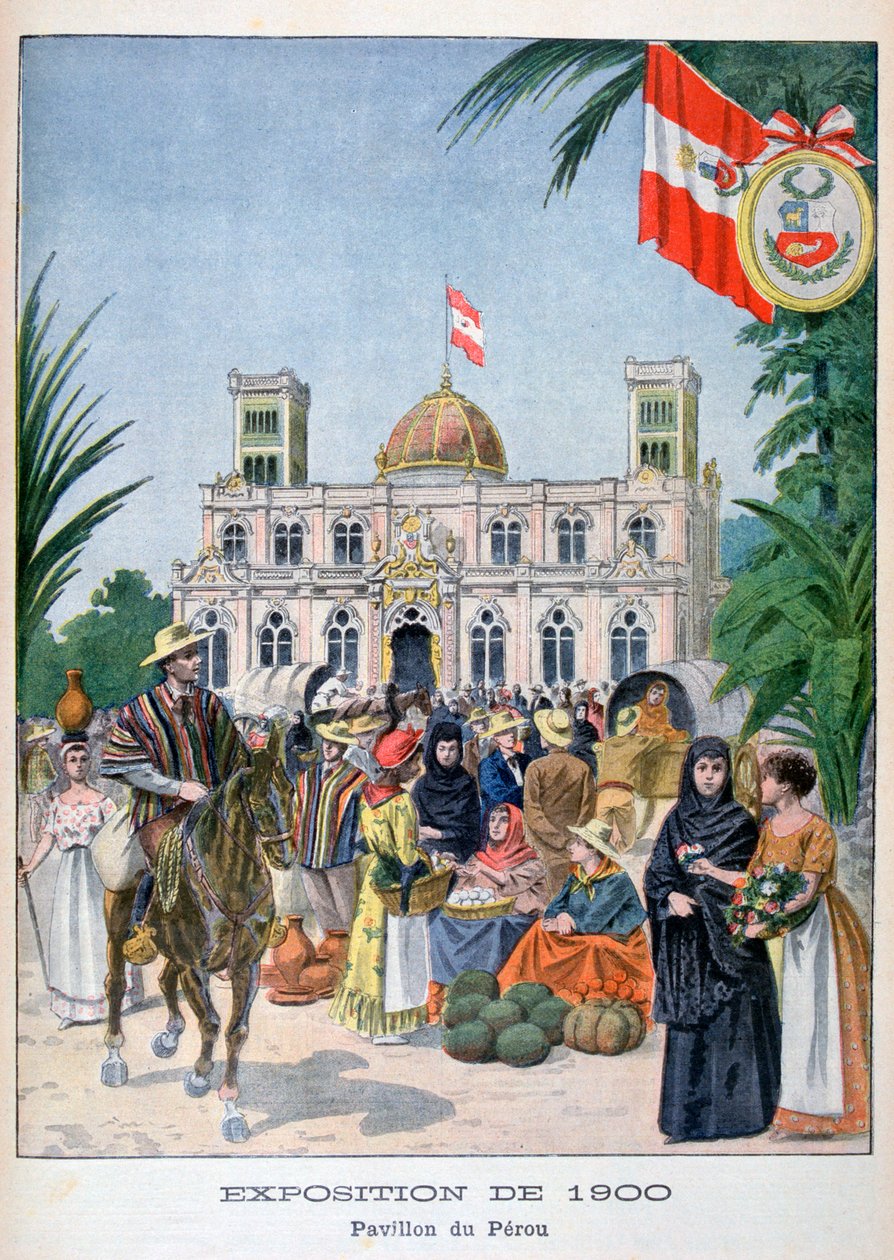Den peruanska paviljongen vid världsutställningen 1900, Paris, 1900 av Unbekannt