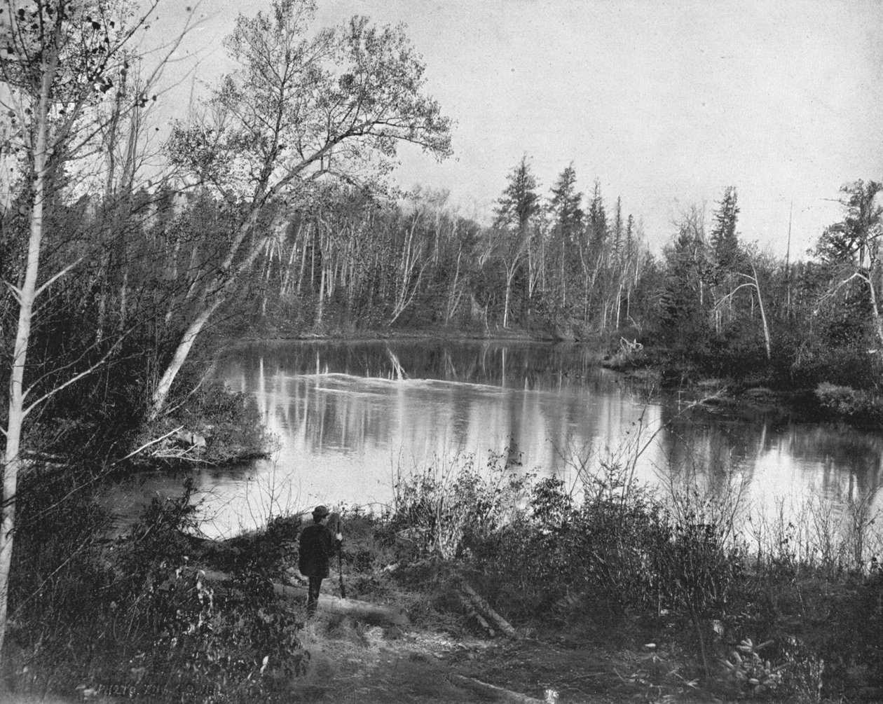 Peshtigo River, Wisconsin, USA, c1900. av Unbekannt