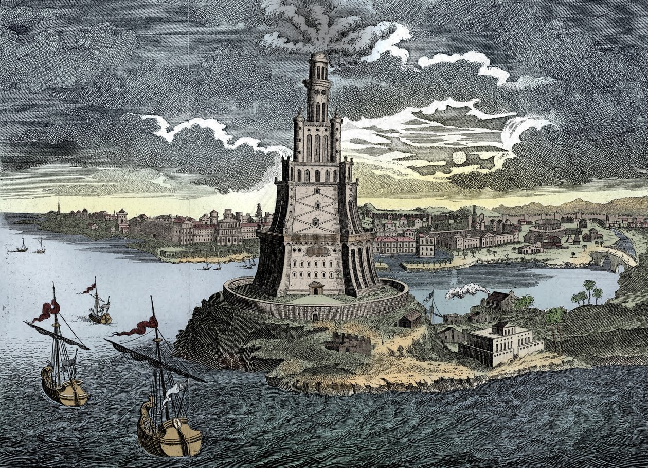Pharos av Alexandria, 1700-talet av Unbekannt