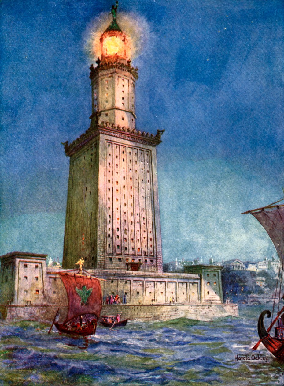 Pharos i Alexandria, Egypten, 1933-1934 av Unbekannt