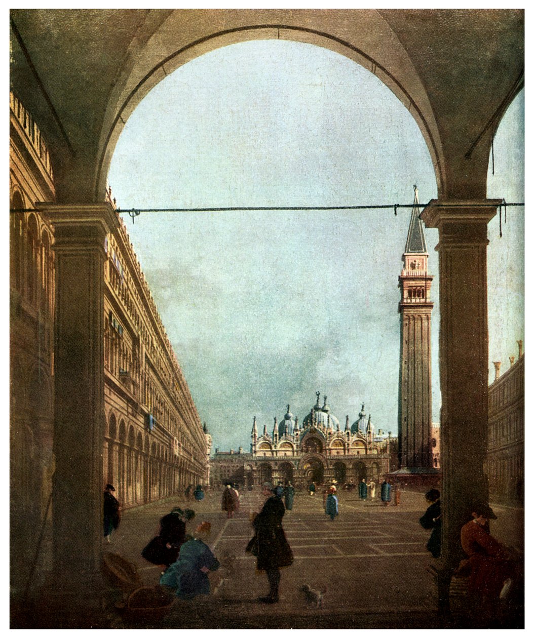 Piazza, Venedig, c1756 1956 av Unbekannt