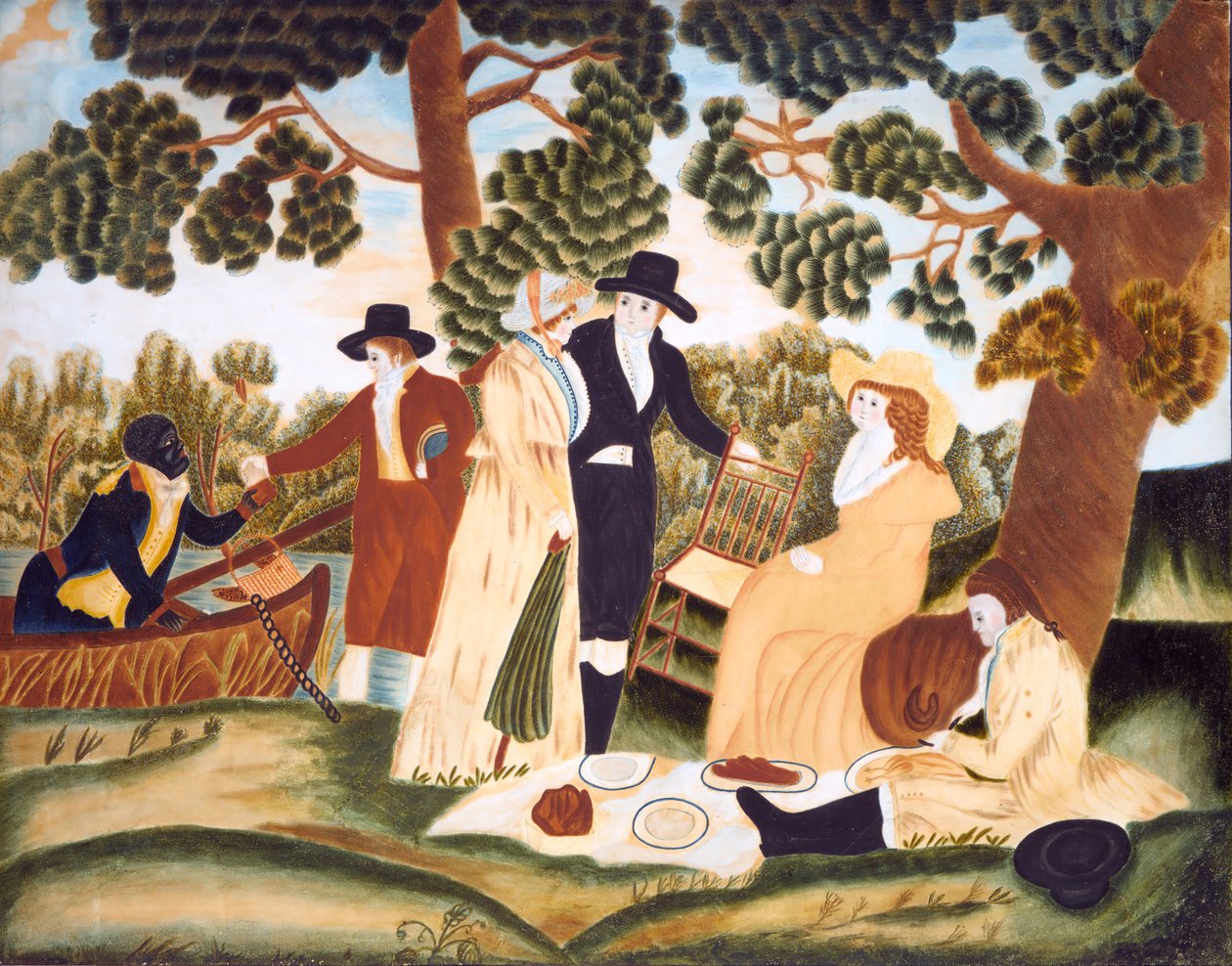 Picknicken, ca. 1800. av Unbekannt