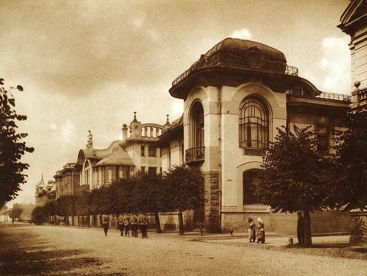 Ponizovsky och Mindovsky-husen på Povarskaya Street, Moskva, Ryssland, 1900-talet av Unbekannt