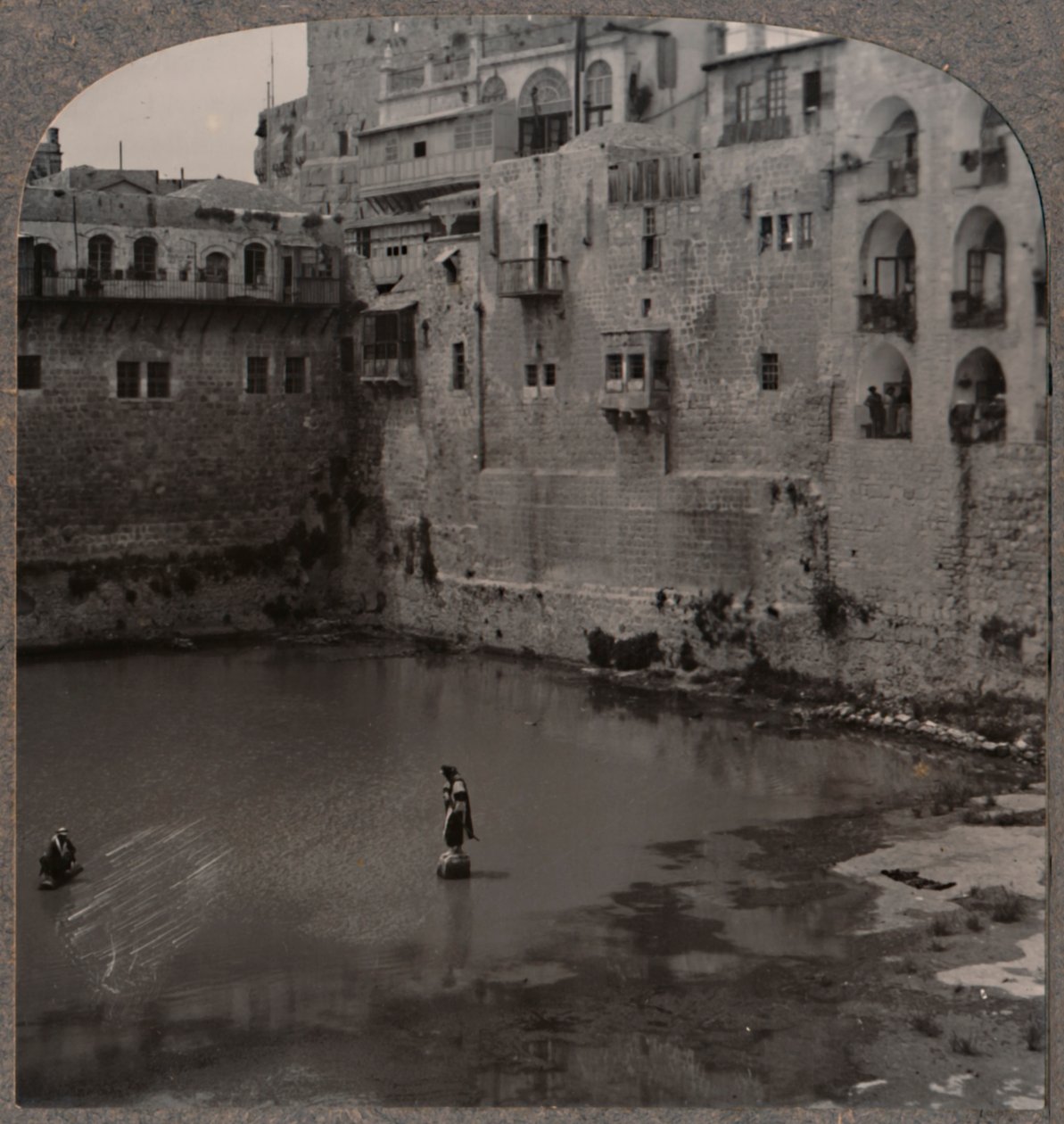 Hiskias pool, Jerusalem, ca 1900 av Unbekannt