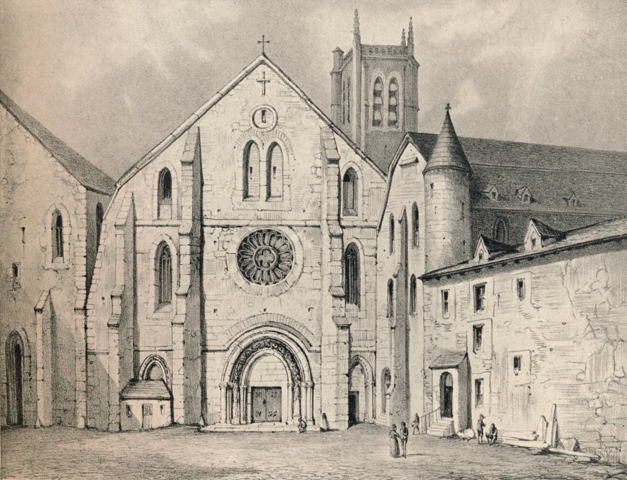 Portalen till klostret St Genevieve, 1915 av Unbekannt