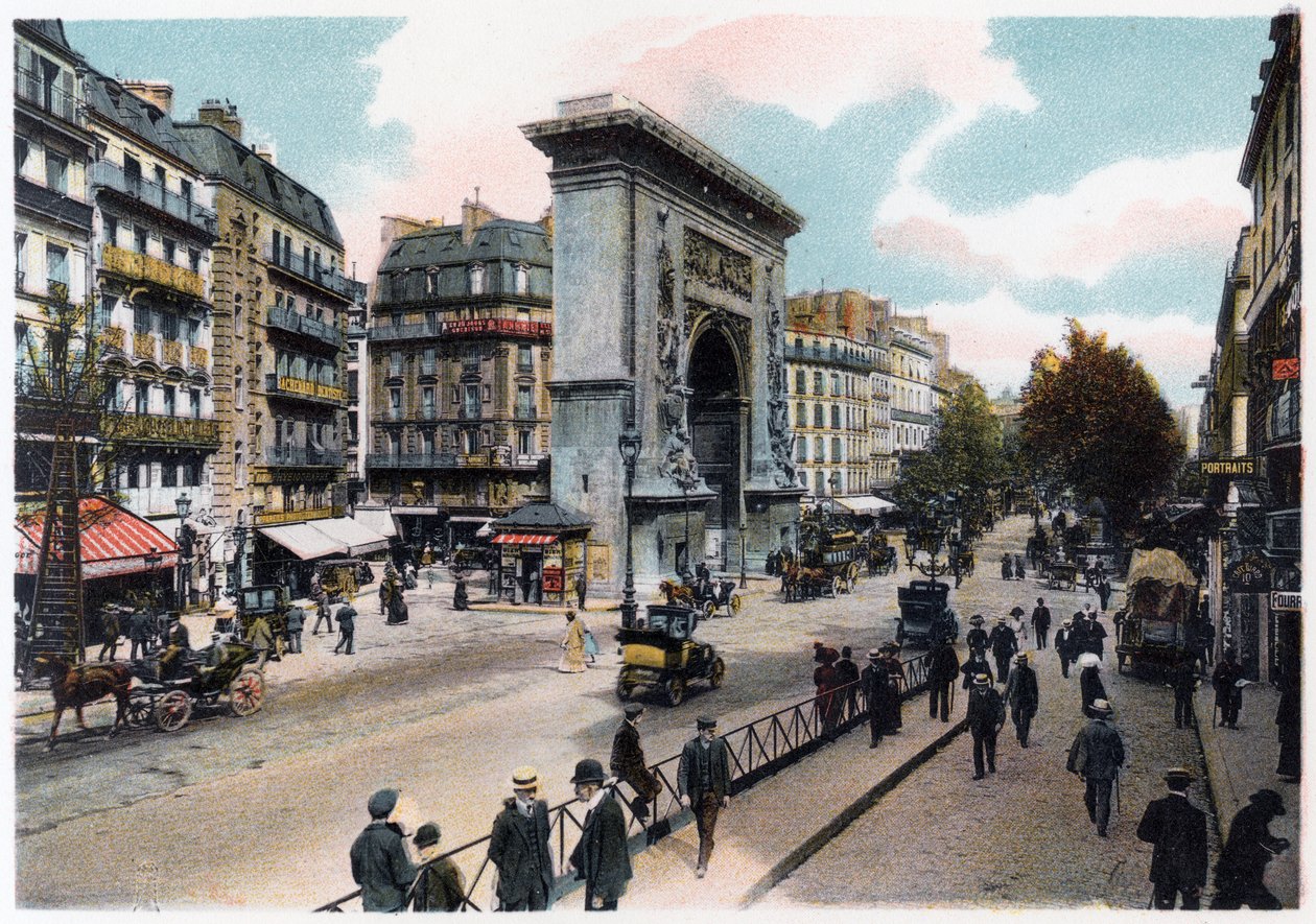 Porte Saint Denis, Paris, c1900 av Unbekannt
