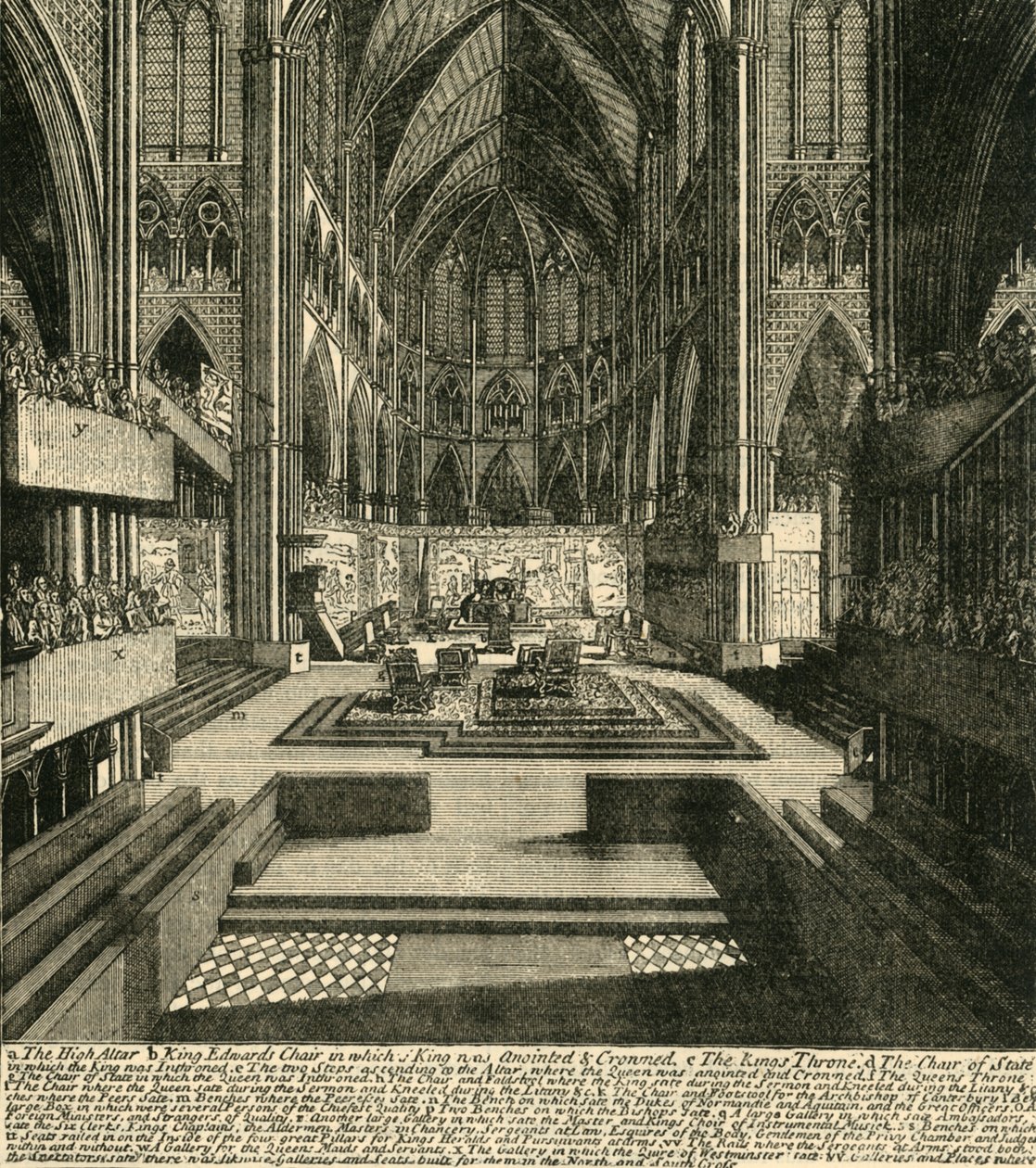 Förberedelserna för kröningen av Jakob II. och hans drottning, 1685, 1881. av Unbekannt
