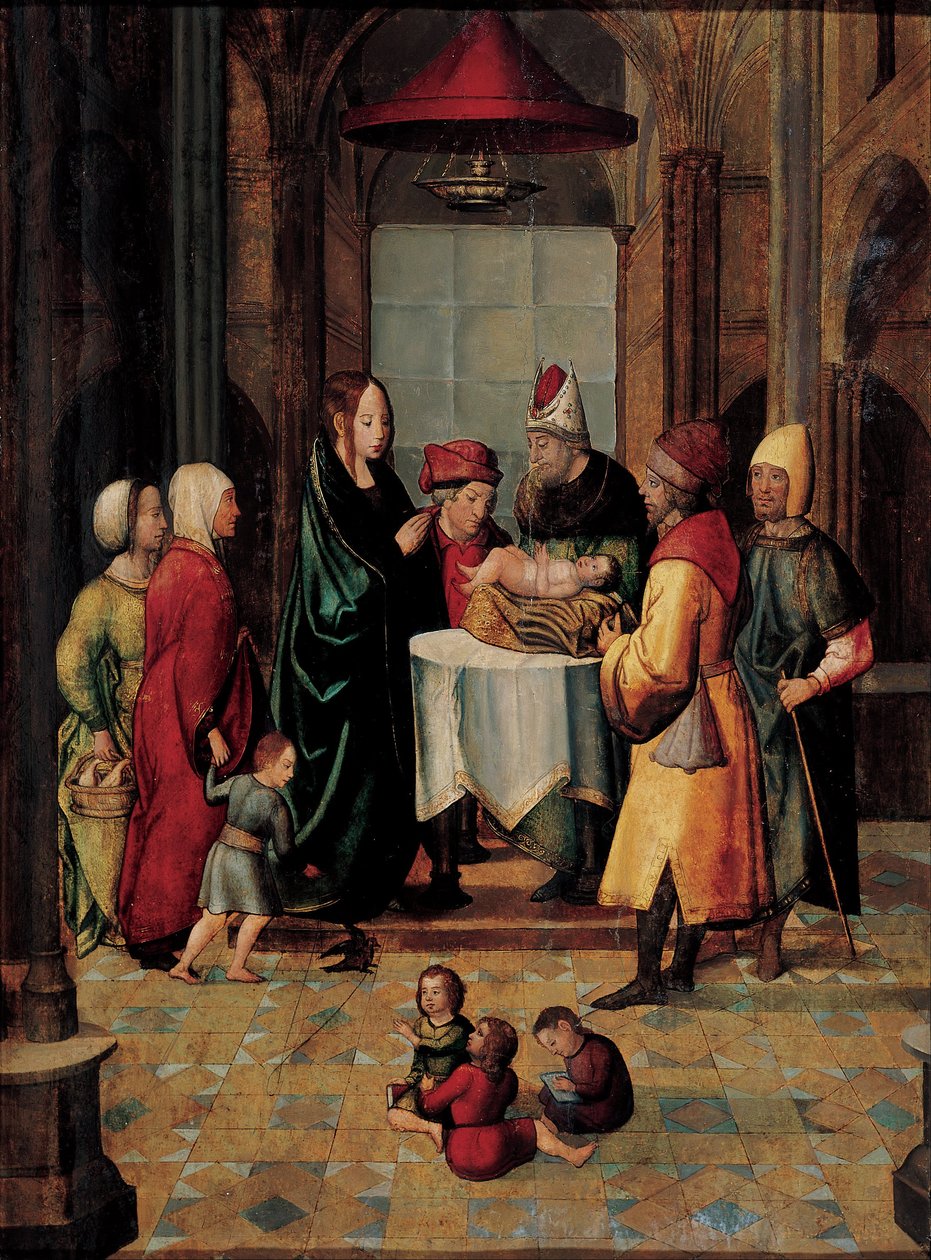 Presentationen av Kristus och jungfru Marias rening i templet av Unbekannt