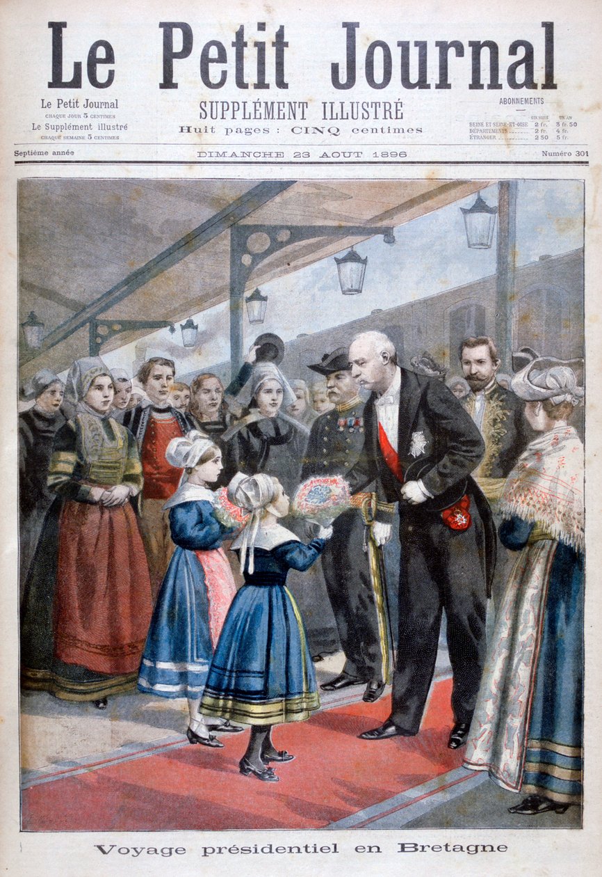 Republikens president besöker Bretagne 1896 av Unbekannt
