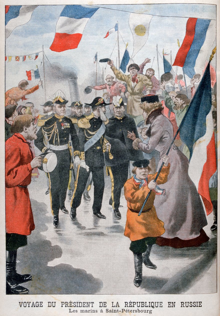 Republiken Frankrikes president besökte St Petersburg, Ryssland, 1902 av Unbekannt