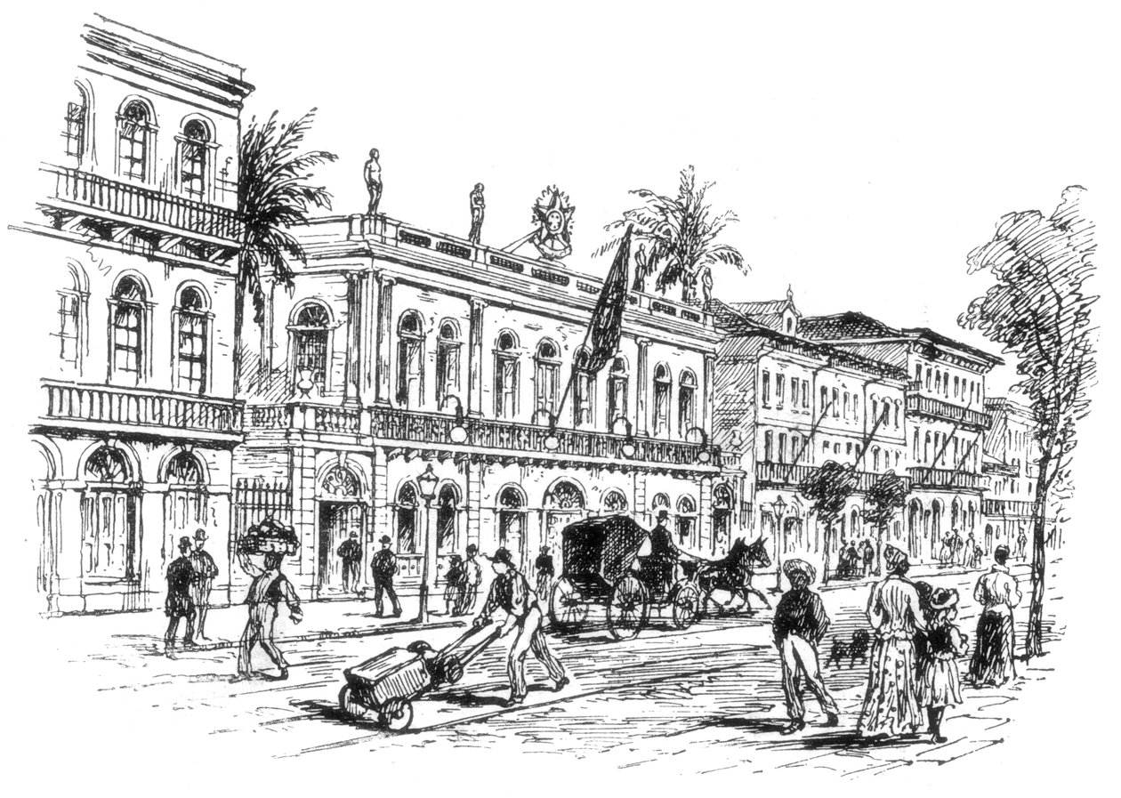 The Presidents Mansion, Rio De Janeiro, Brasilien, 1892 av Unbekannt
