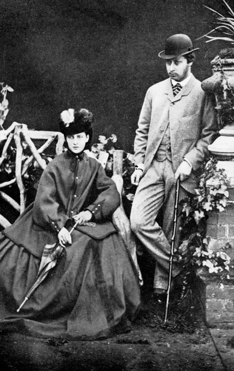 Prinsen och prinsessan av Wales, 1800-talet 1910 av Unbekannt