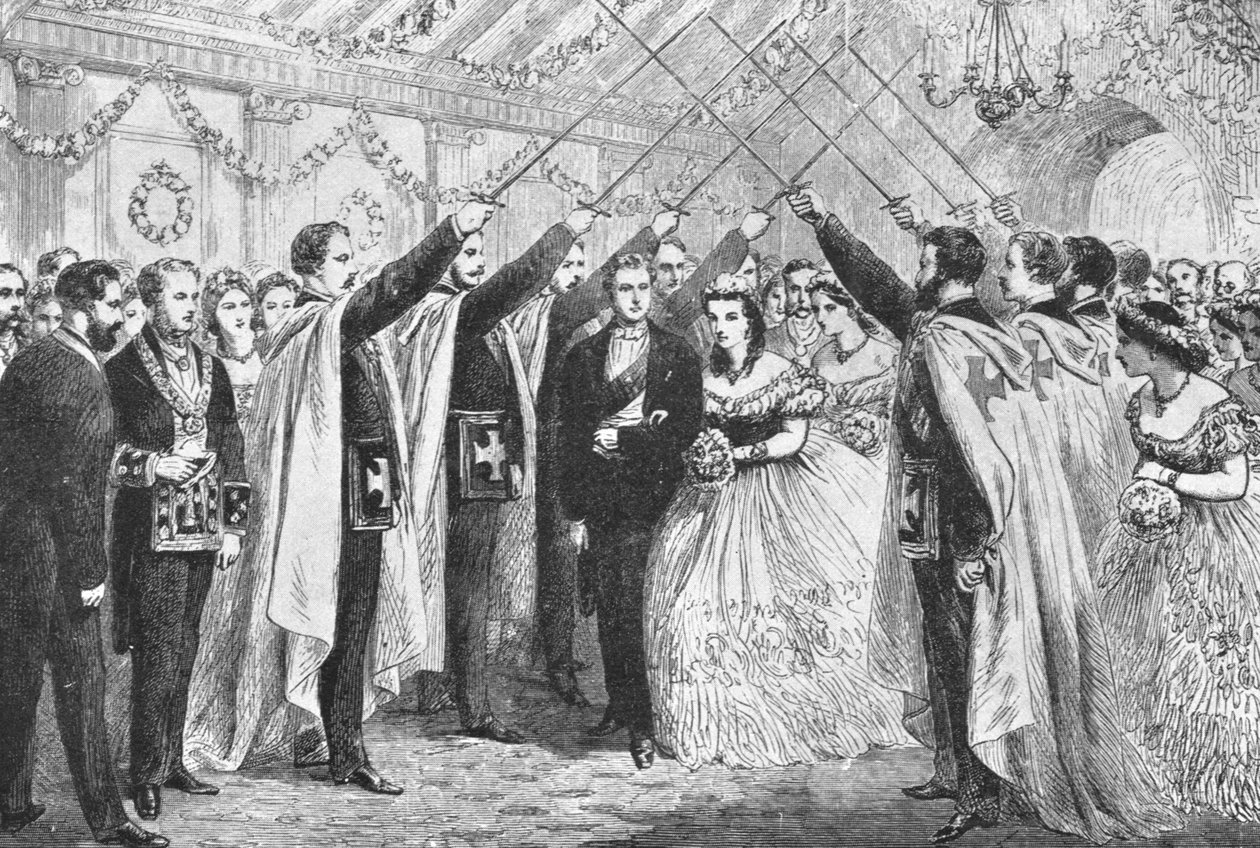 Prinsen och prinsessan av Wales vid minnet av Oxford...1863, 1901. av Unbekannt