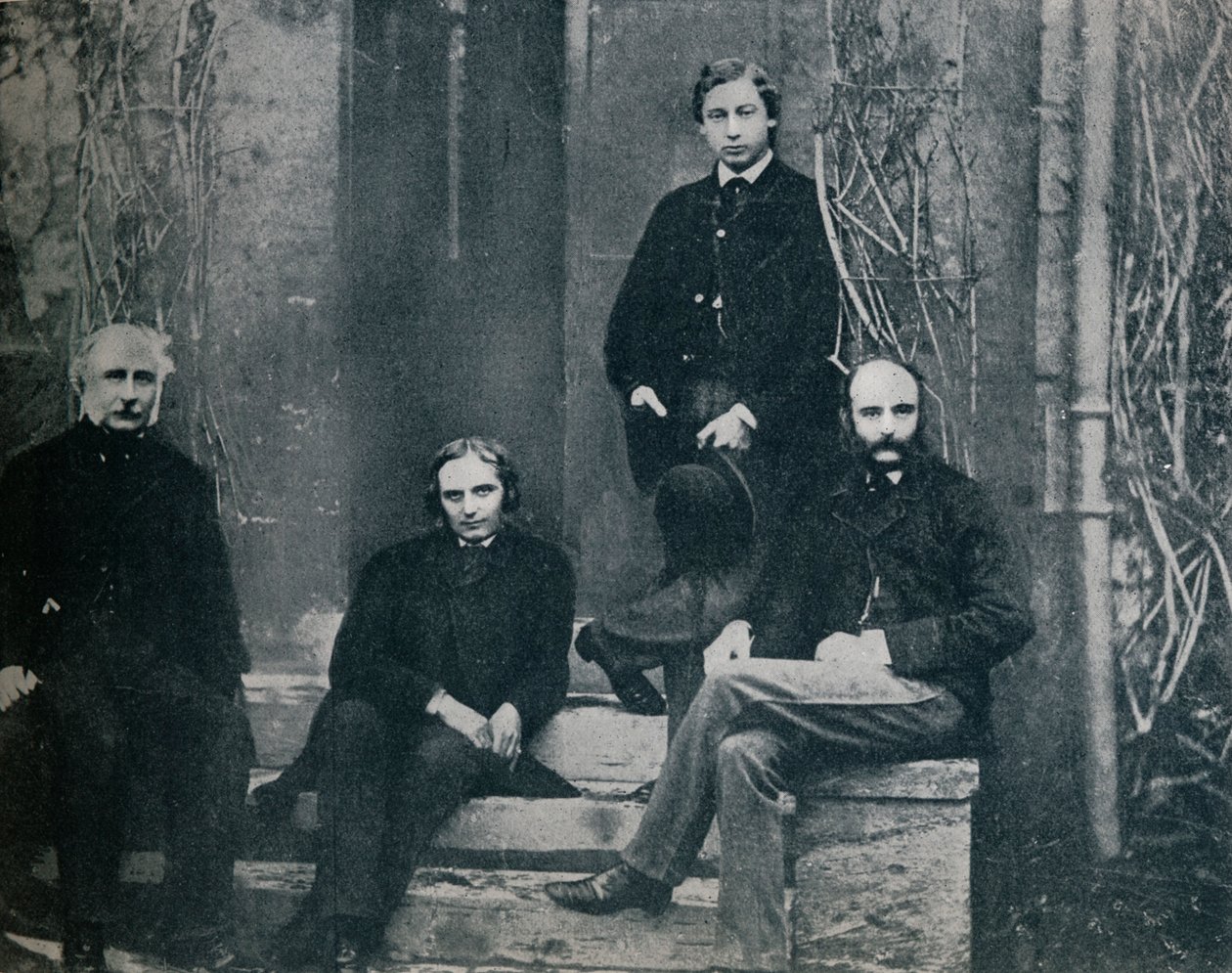 Prinsen av Wales och hans lärare vid Oxford University, c1860 1910 av Unbekannt